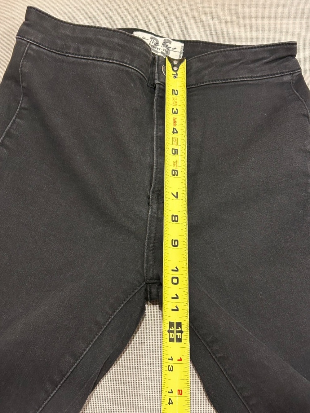We The Free Extreme Flare High Rise Raw Hem Jeans Black - Picture 5 of 12